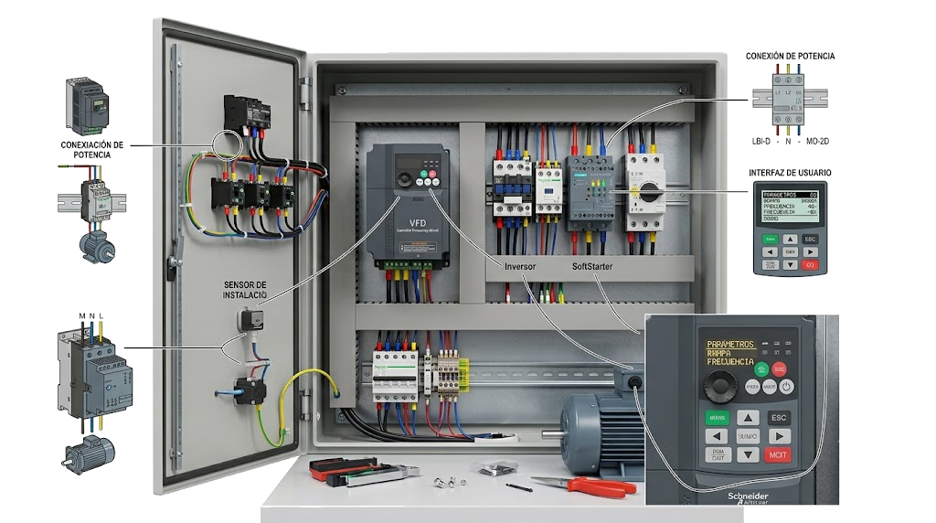 Instalação e Parametrização de Inversores e SoftStarters